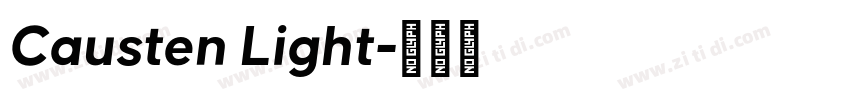 Causten Light字体转换